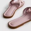 Weave strap mules