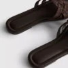 Weave strap mules