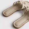 Weave strap mules