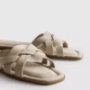 Weave strap mules