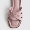 Weave strap mules
