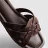 Weave strap mules