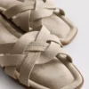 Weave strap mules