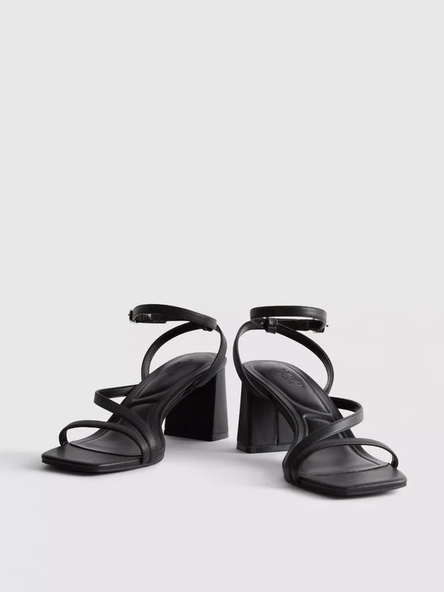 Wide fit block heel sandals