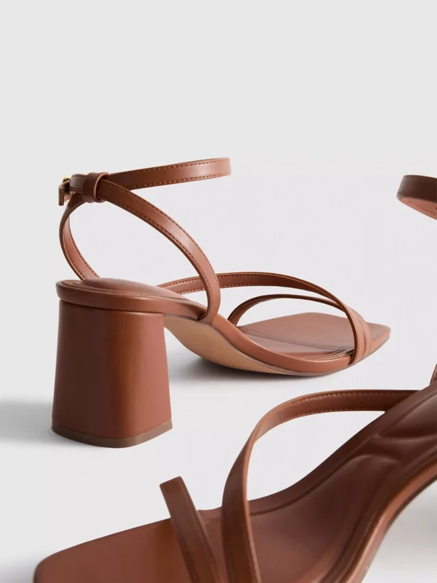 Wide fit block heel sandals