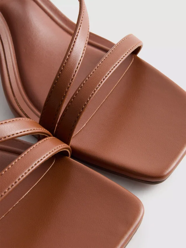 Wide fit block heel sandals