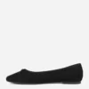 Wide fit faux suede bow ballerinas