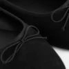 Wide fit faux suede bow ballerinas
