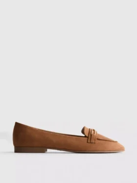 Wide-fit low-vamp loafers