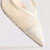 Wide-fit mesh slingback heels