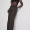 Wide-leg athleisure pants