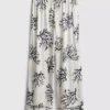 Wide leg coral print pajama bottoms