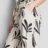 Wide leg printed pants