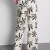 Wide leg printed pants