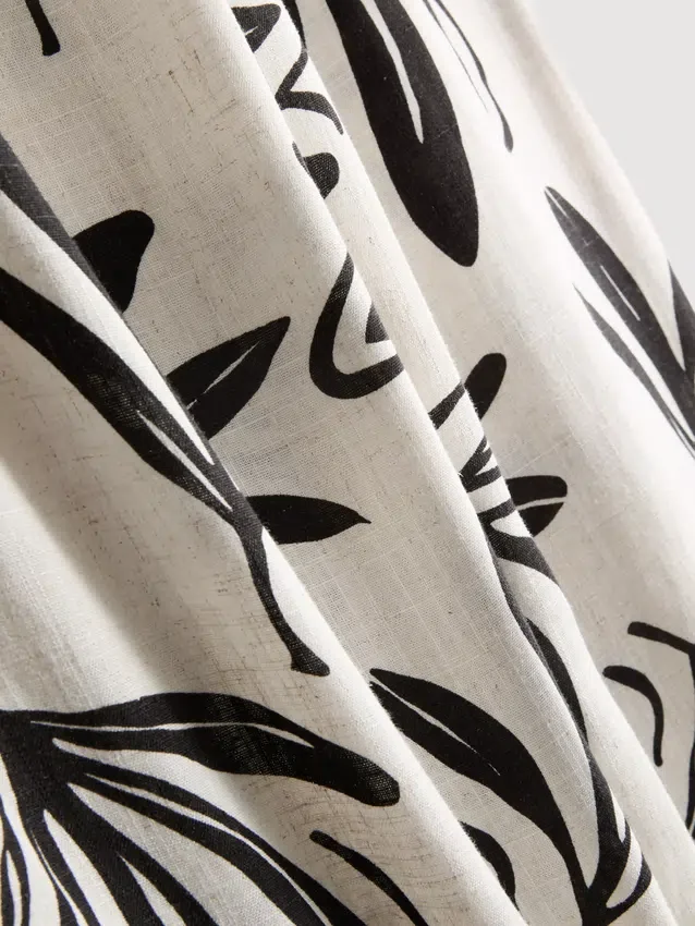 Wide leg printed pants