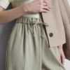 Wide-leg side-stripe pants