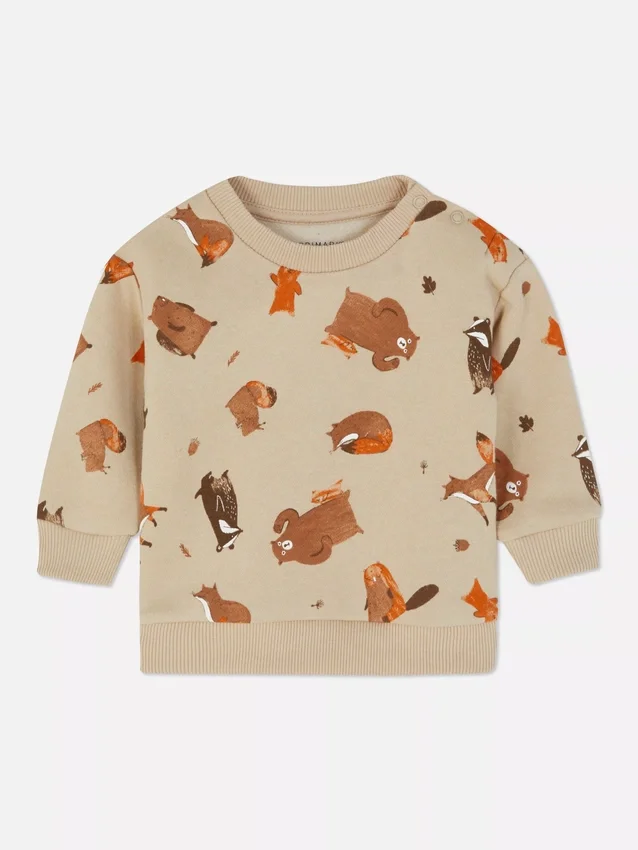 Woodland animal crew sweatshirt