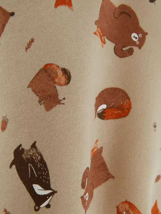 Woodland animal crew sweatshirt