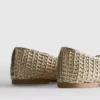 Woven ballerina flats