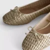 Woven ballerina flats