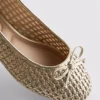 Woven ballerina flats