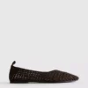 Woven ballet pumps