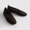 Woven ballet pumps