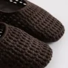 Woven ballet pumps