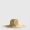 Woven beaded hat