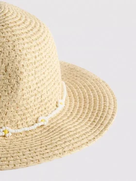 Woven beaded hat