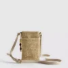 Woven beaded phone bag