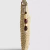 Woven beaded phone bag