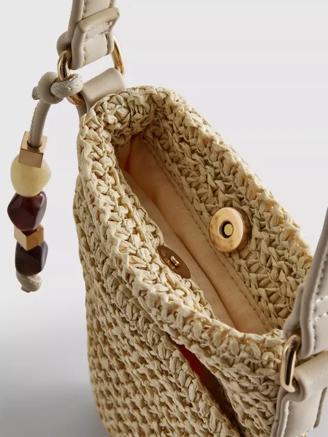 Woven beaded phone bag