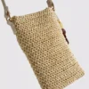Woven beaded phone bag