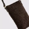 Woven beaded phone bag