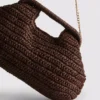 Woven clutch bag