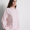 Woven cotton oxford pajama shirt
