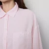 Woven cotton oxford pajama shirt