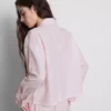 Woven cotton oxford pajama shirt