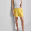 Woven cotton pajama shorts