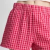Woven cotton pajama shorts