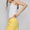 Woven cotton pajama shorts