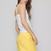 Woven cotton pajama shorts