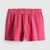 Woven cotton pajama shorts