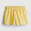 Woven cotton pajama shorts