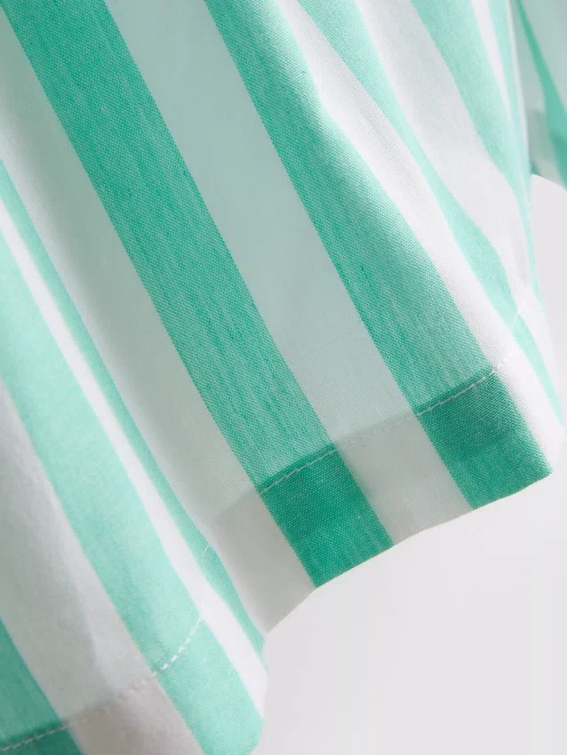 Woven cotton pajama shorts
