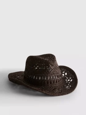 Woven cowboy hat