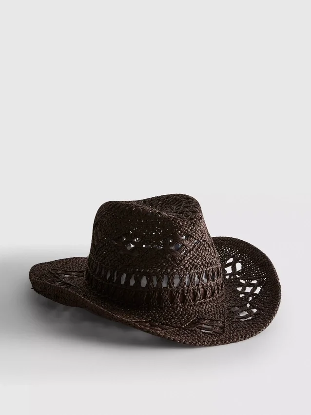 Woven cowboy hat