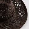 Woven cowboy hat