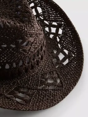 Woven cowboy hat
